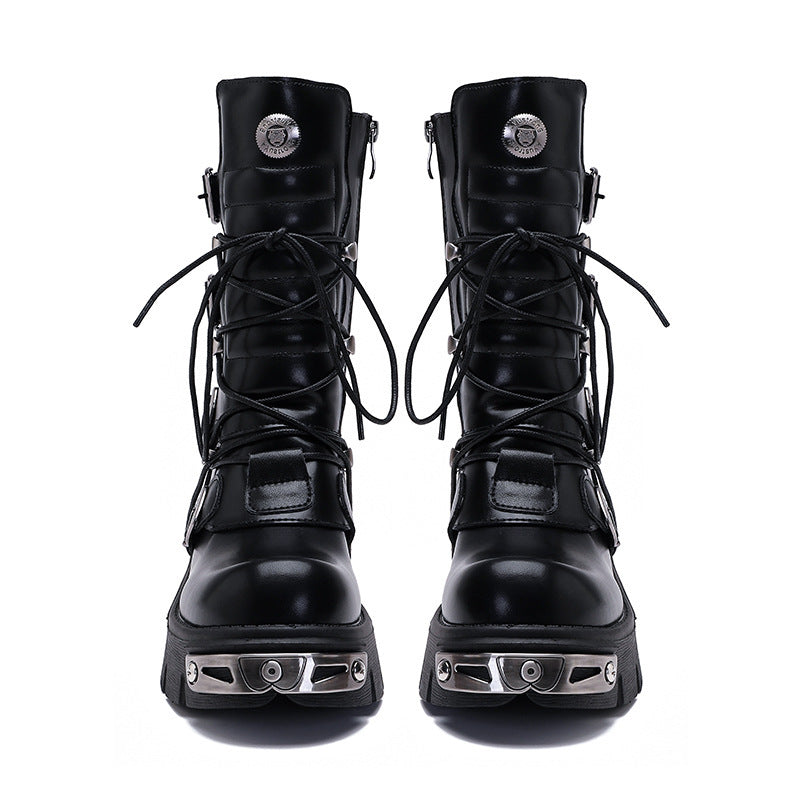 Retro Leisure Cargo Rock High Leg Boot